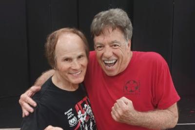World Kickboxing Champion Urquidez and Sifu McElroy haming it up for the camera